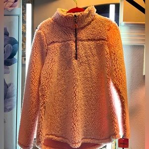 Soft pink zipper jacket